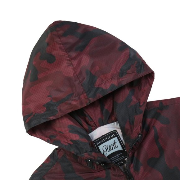 Men's Floral Lightweight Windbreaker Hooded Jacket Size L - Picture 2 of 6